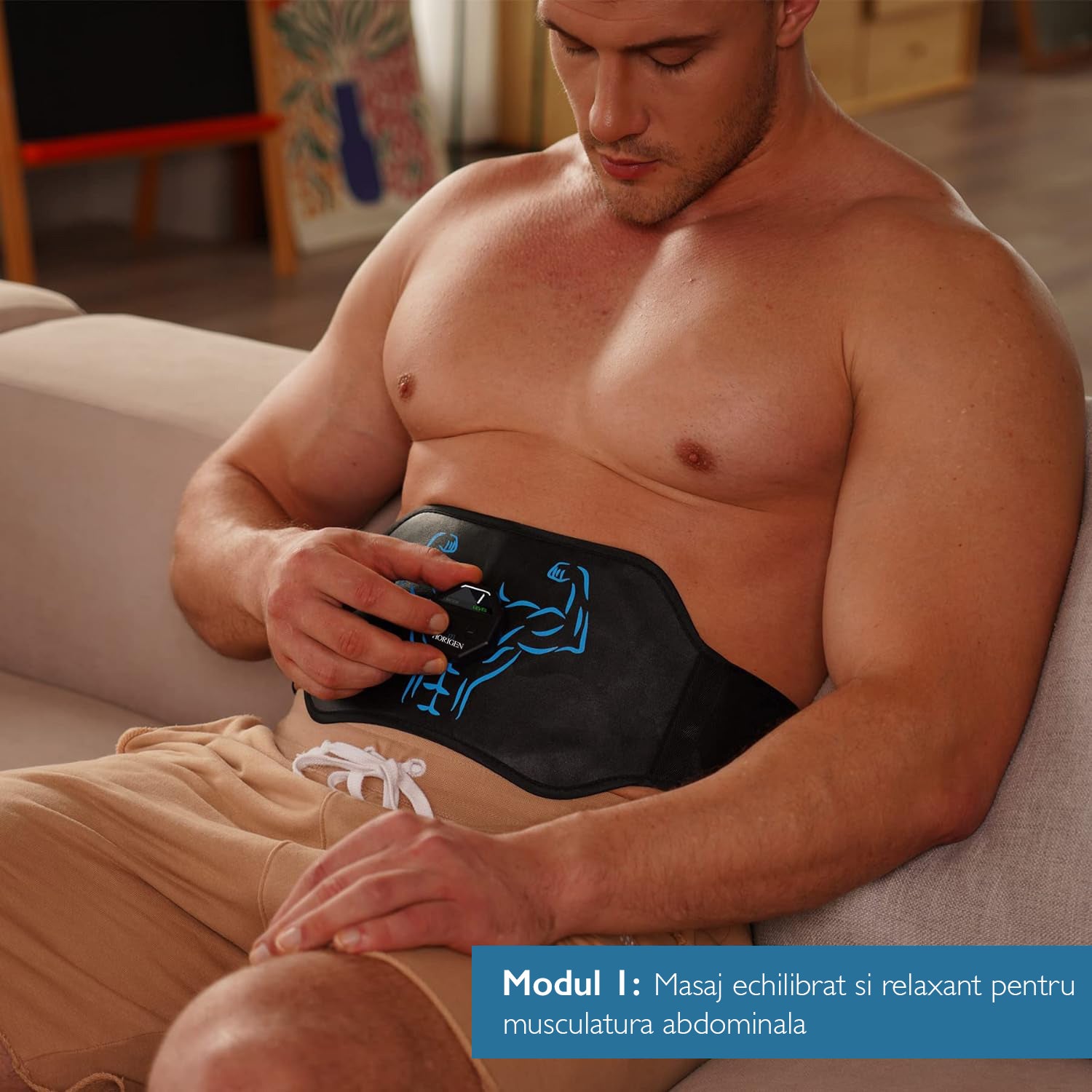 Centura Electrostimulare Abdomen Horigen Abs Fit Centura Electrostimulare Abdomen Horigen Abs Fit